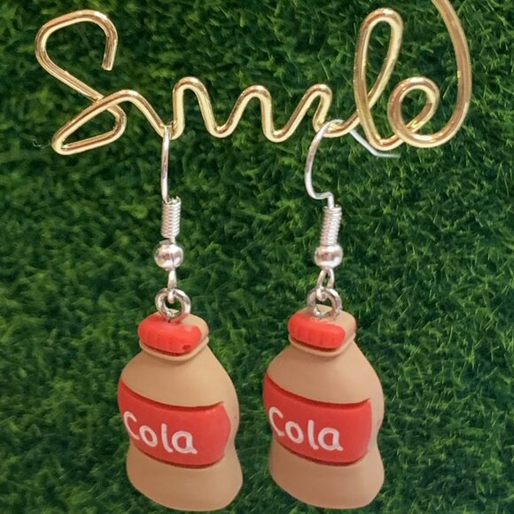 Cola Earring, Soda Earring, Pop Earring, Funny Food Earring, Gift Idea, Drink - Picture 7 of 7